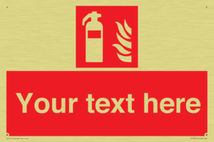 Custom Fire extinguisher Sign